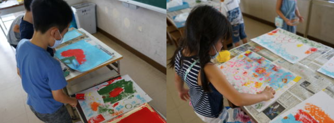 ７月２２日 水 １年生 ぺったん ころころ